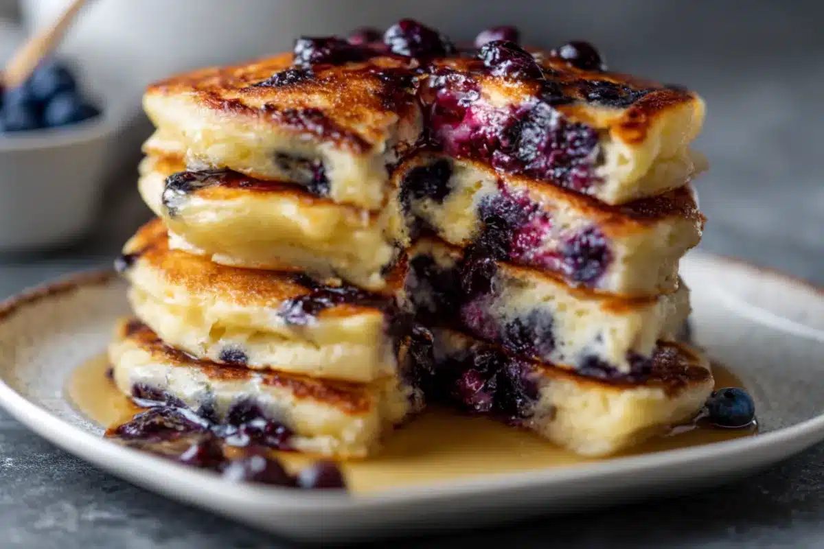 Easy Gluten-Free Blueberry Buttermilk Pancakes - Fluffy & Moist 4 Gluten-Free Blueberry Buttermilk Pancakes