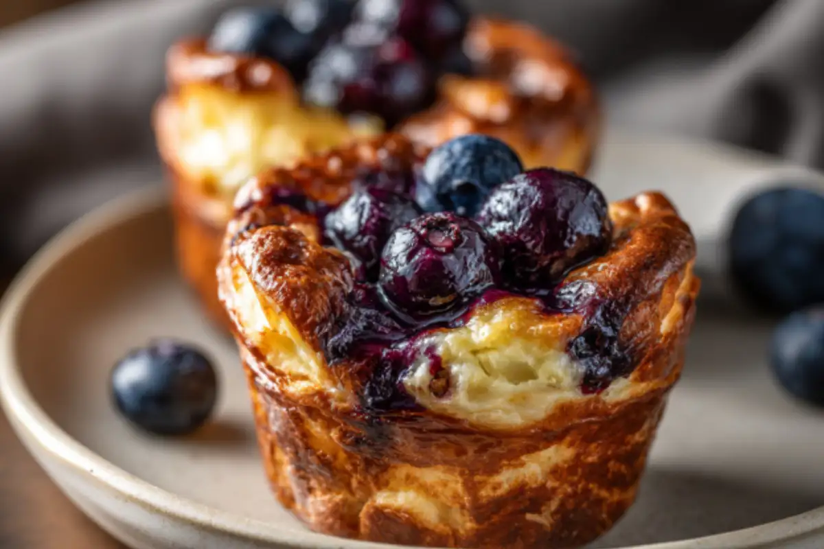 High-Protein Gluten-Free Blueberry Popovers