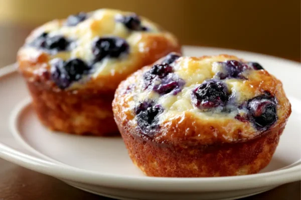 Gluten-Free Cottage Cheese Blueberry Popovers