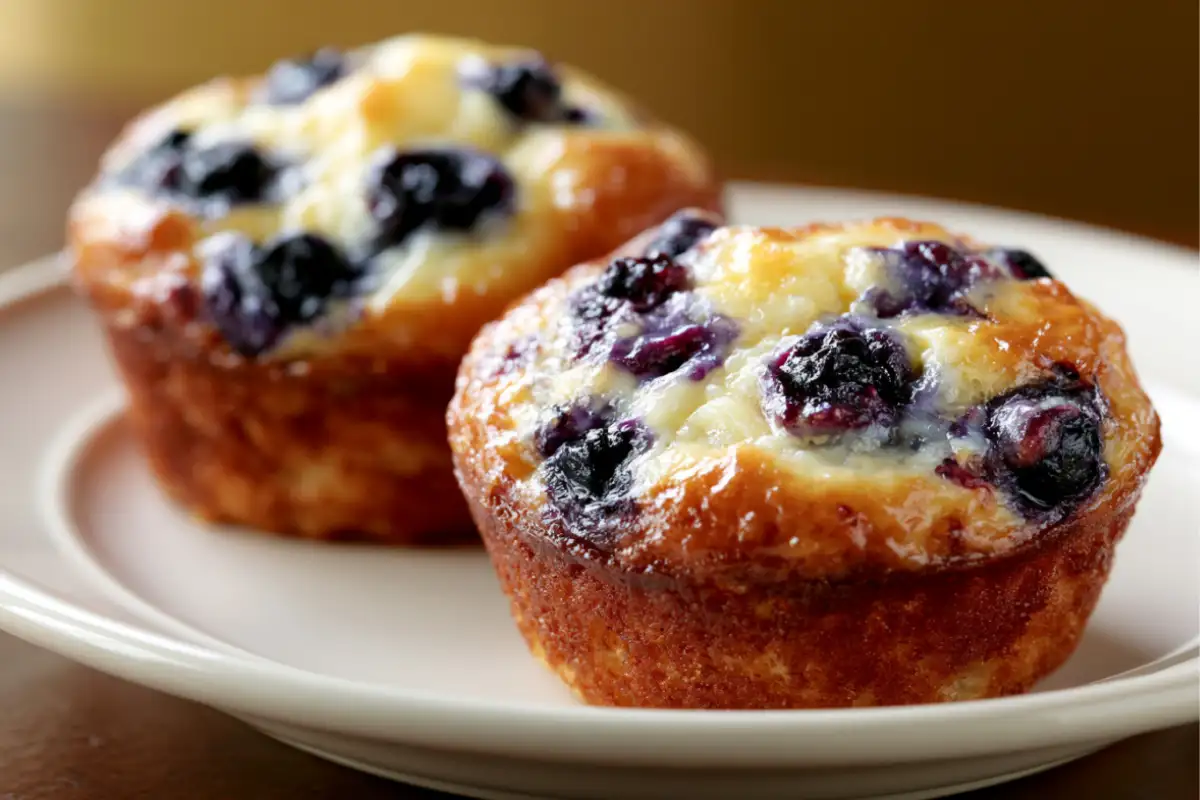 Gluten-Free Cottage Cheese Blueberry Popovers