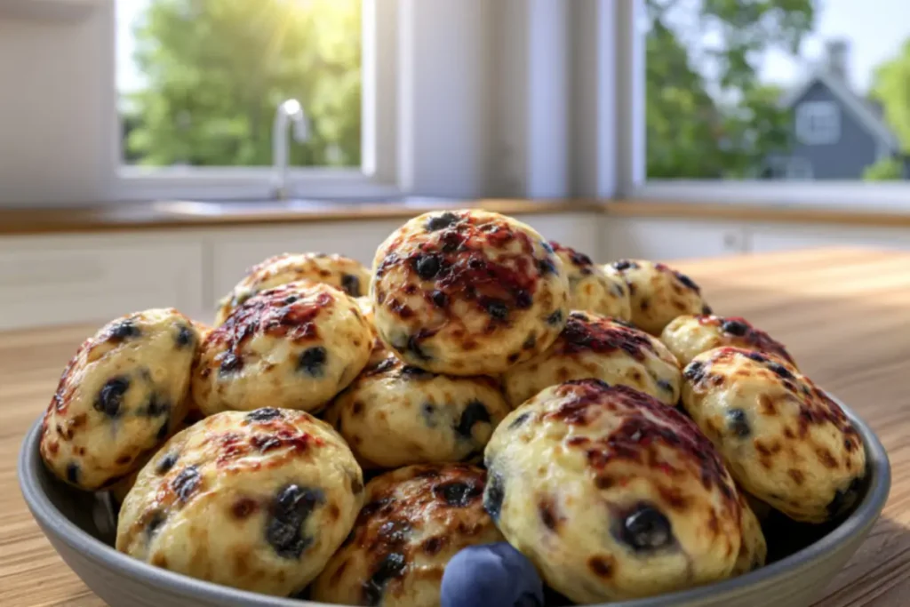 High-Protein Gluten-Free Blueberry Bites